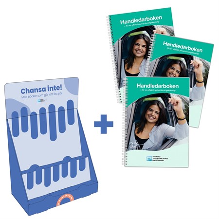 20 st Handledarboken™ + Liten STR-bokhylla i papp